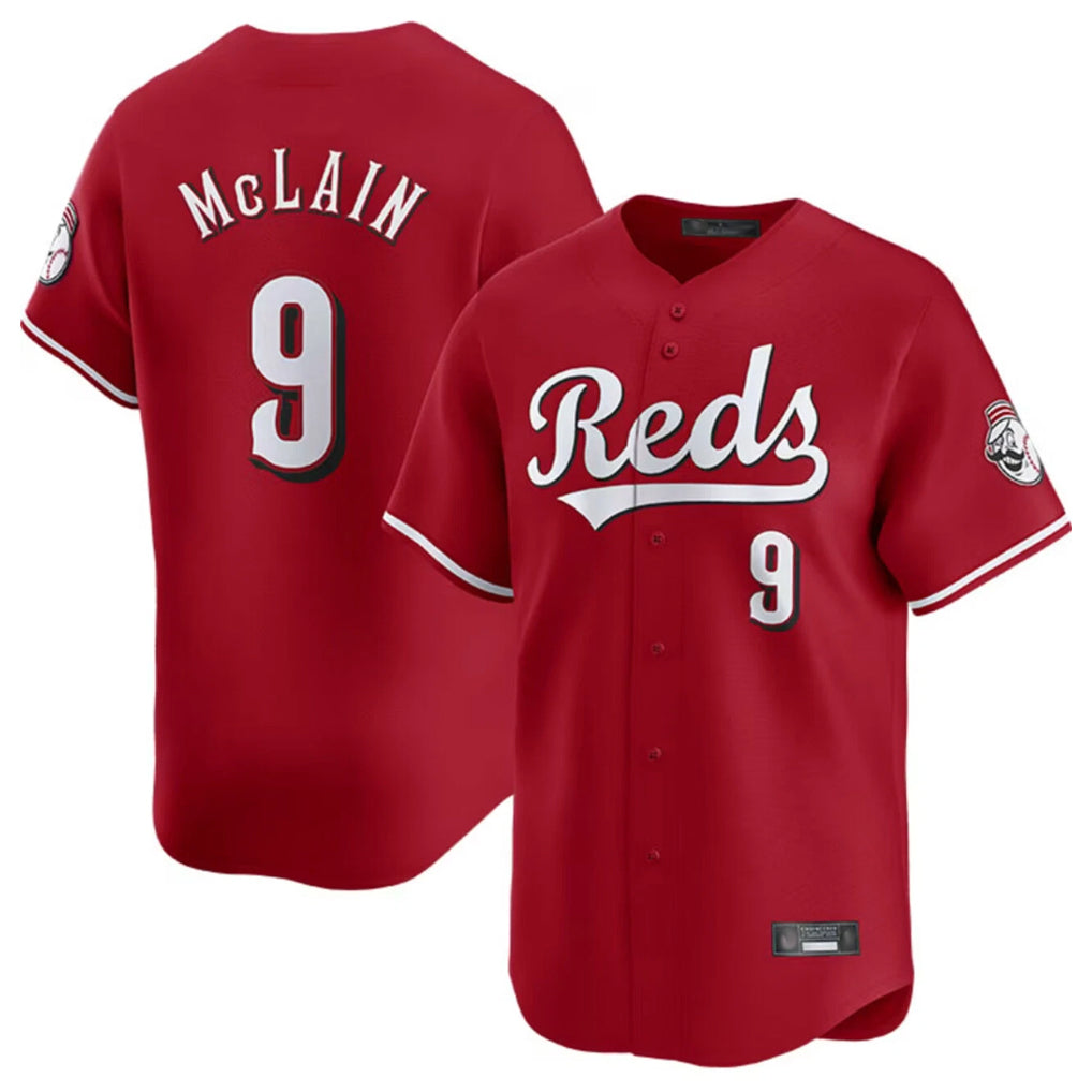 Mdoa C.Reds #9 Matt McLain Player Red Home Limited Stitched Jerseys