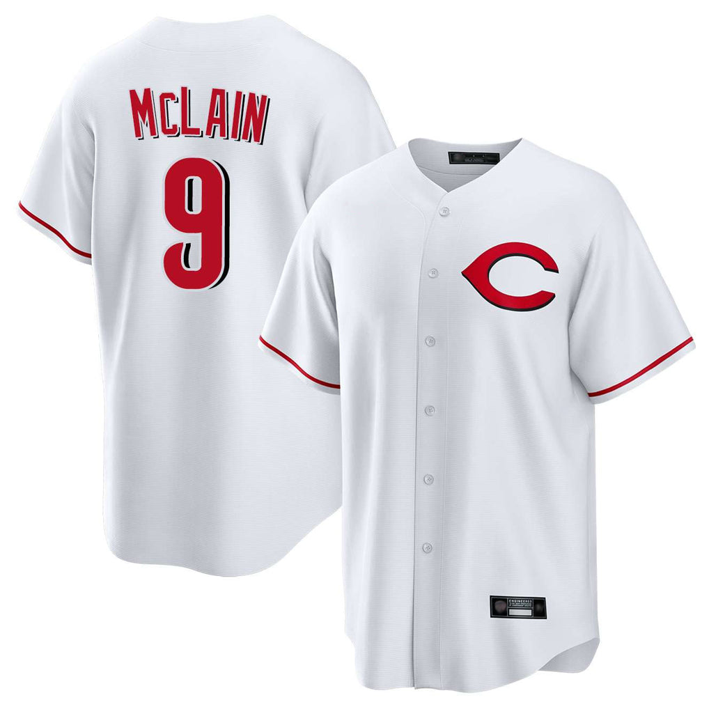 Mdoa C.Reds #9 Matt McLain Player White Home Game Stitched Jerseys