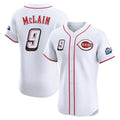 Mdoa C.Reds #9 Matt McLain Player White Speedway Classic Limited Elite Home Stitched Jerseys