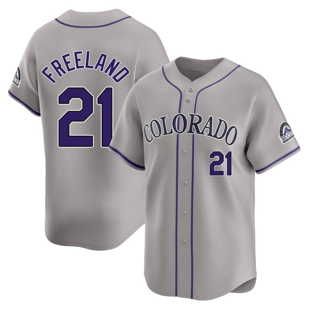 Mdoa C.Rockies #21 Kyle Freeland Player Gray Limited Home Stitched Jerseys