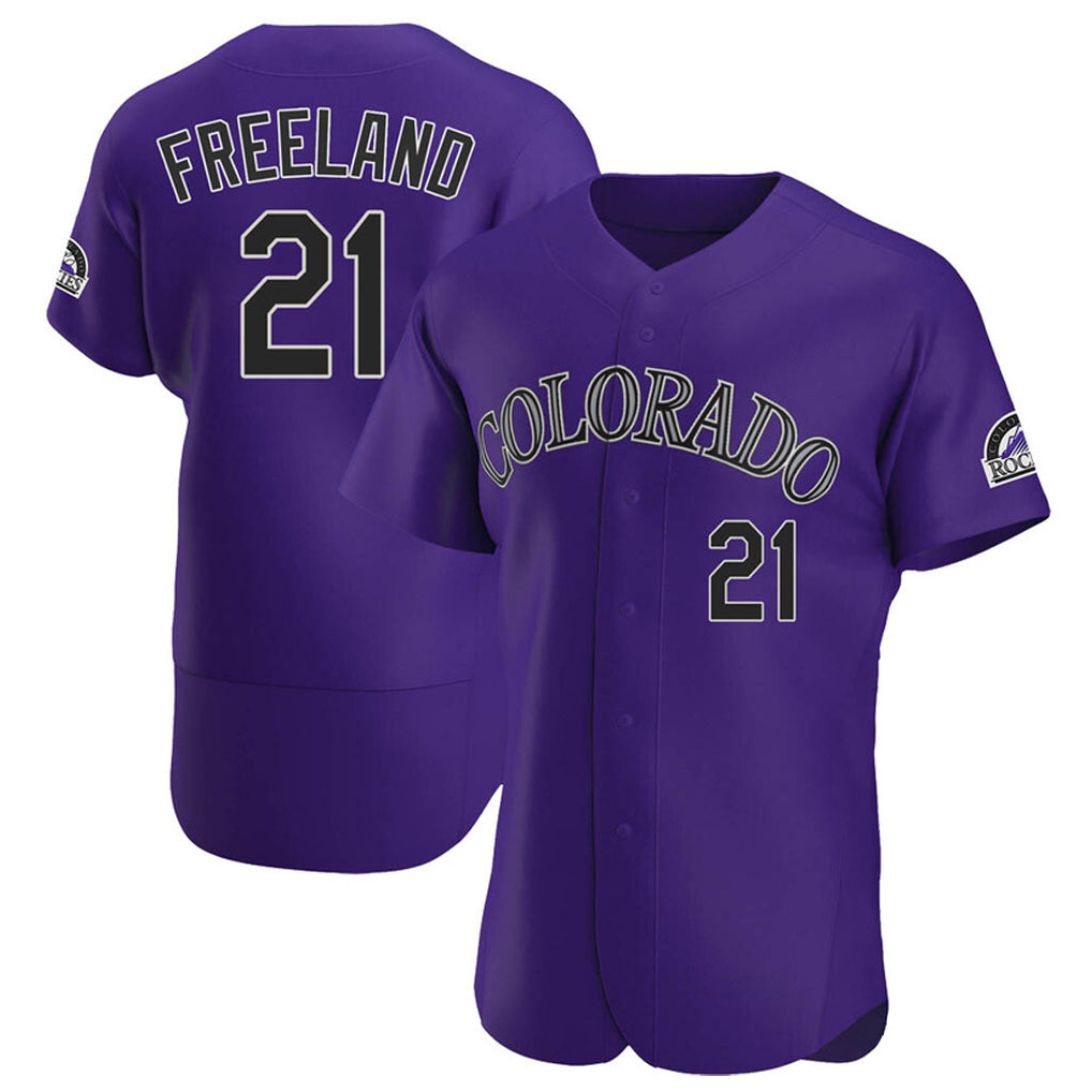 Mdoa C.Rockies #21 Kyle Freeland Player Purple Limited Elite Home Stitched Jerseys