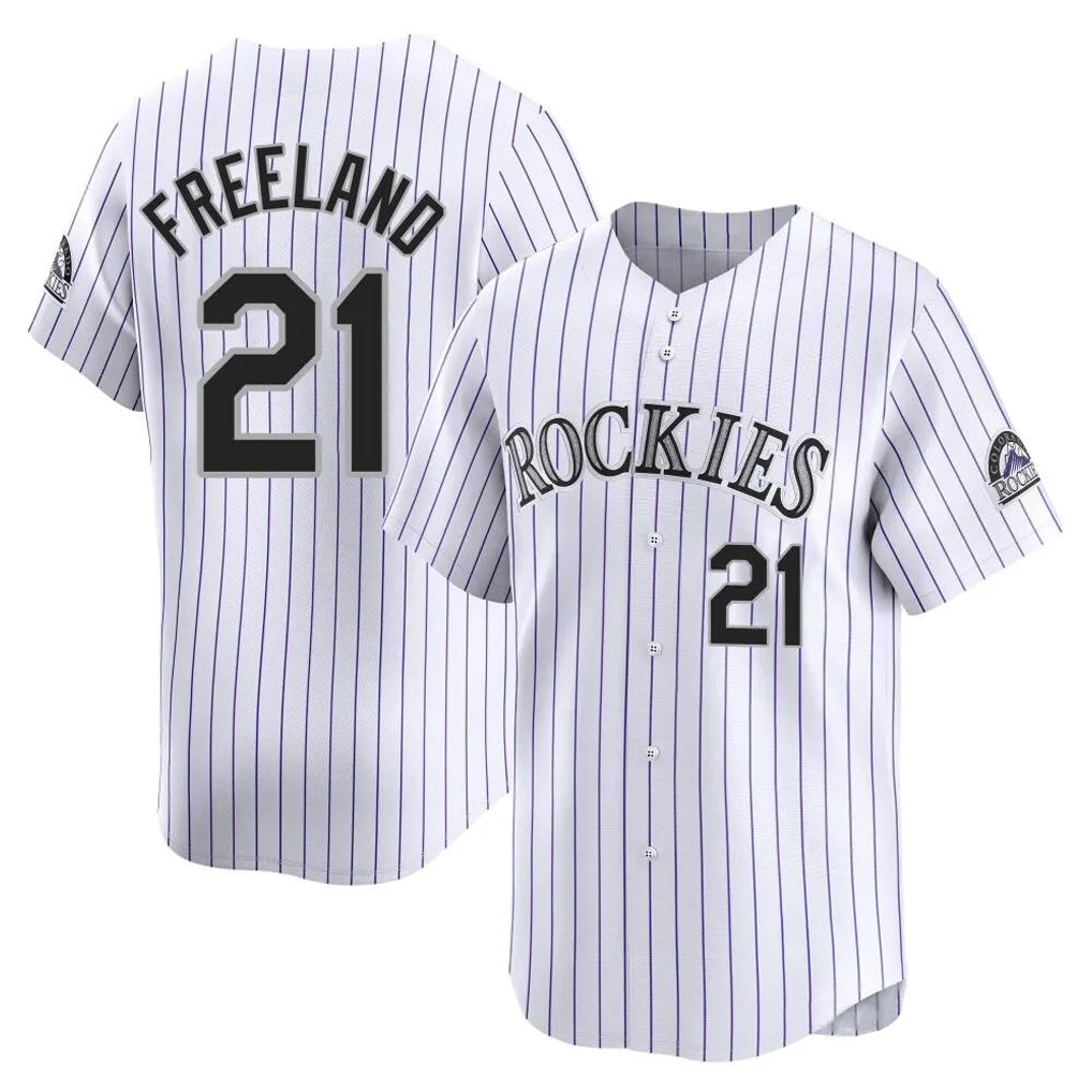 Mdoa C.Rockies #21 Kyle Freeland Player White Limited Home Stitched Jerseys