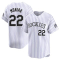 Mdoa C.Rockies #22 Mickey Moniak Player White Limited Home Stitched Jerseys