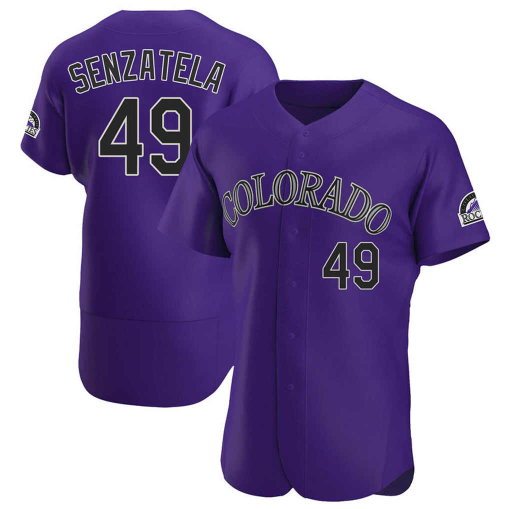 Mdoa C.Rockies #49 Antonio Senzatela Player Purple Limited Elite Home Stitched Jerseys