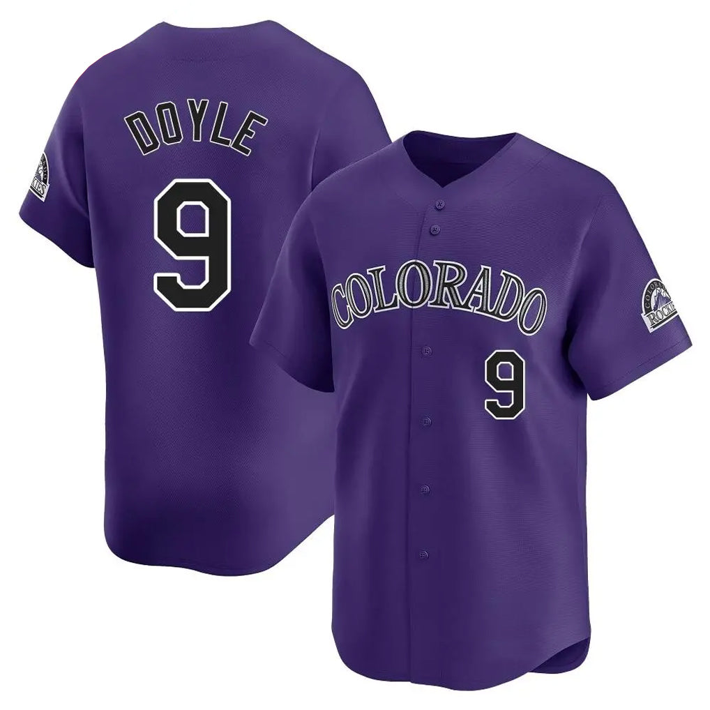 Mdoa C.Rockies #9 Brenton Doyle Player Purple Limited Home Stitched Jerseys