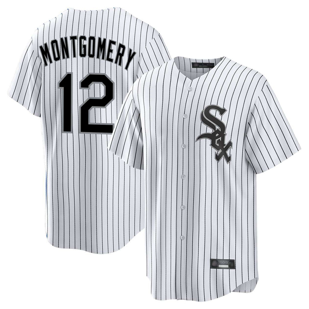 Mdoa C.White Sox #12 Colson Montgomery Player White Stripe Home Game Stitched Jerseys