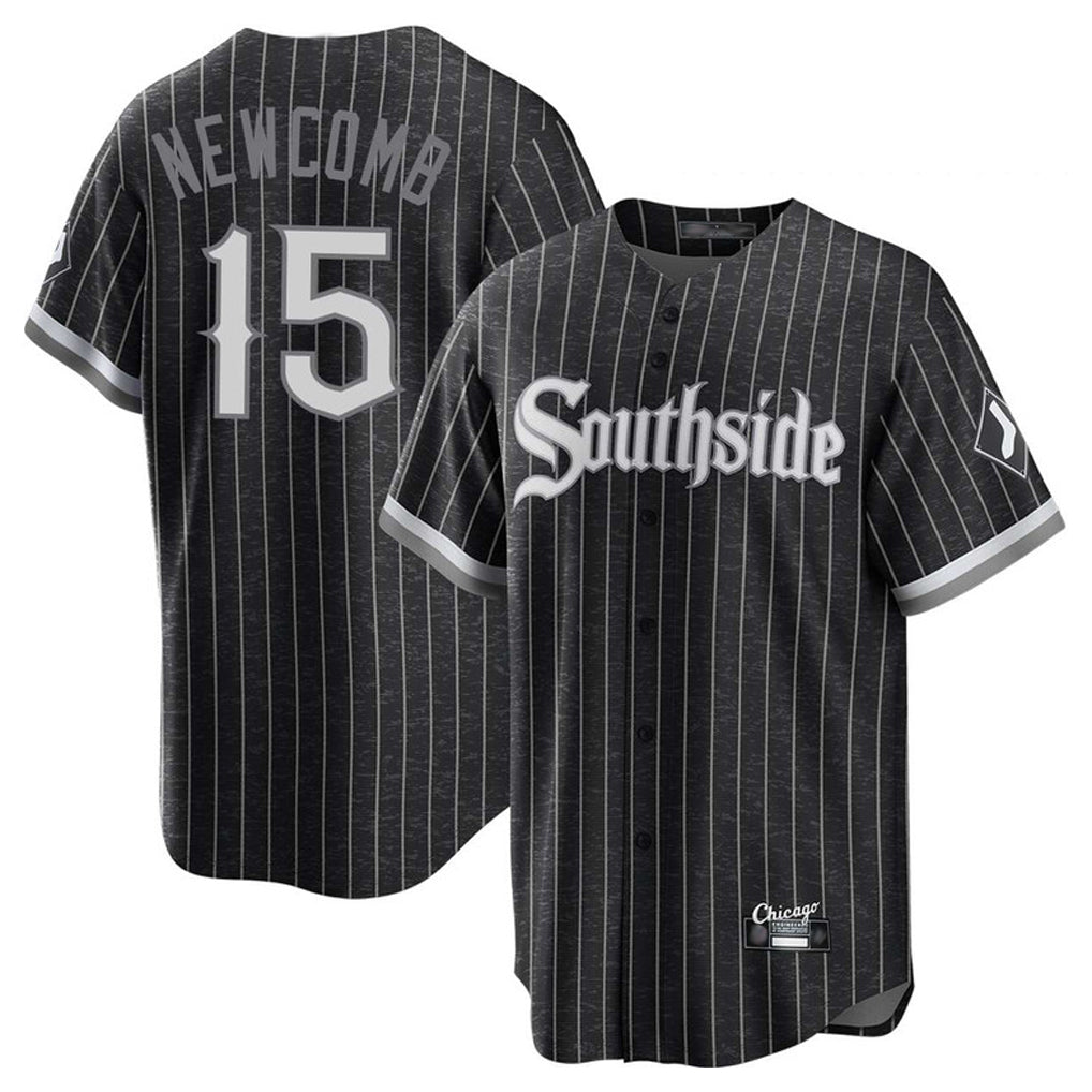 Mdoa C.White Sox #15 Sean Newcomb Player Black City Connect Home Game Stitched Jerseys