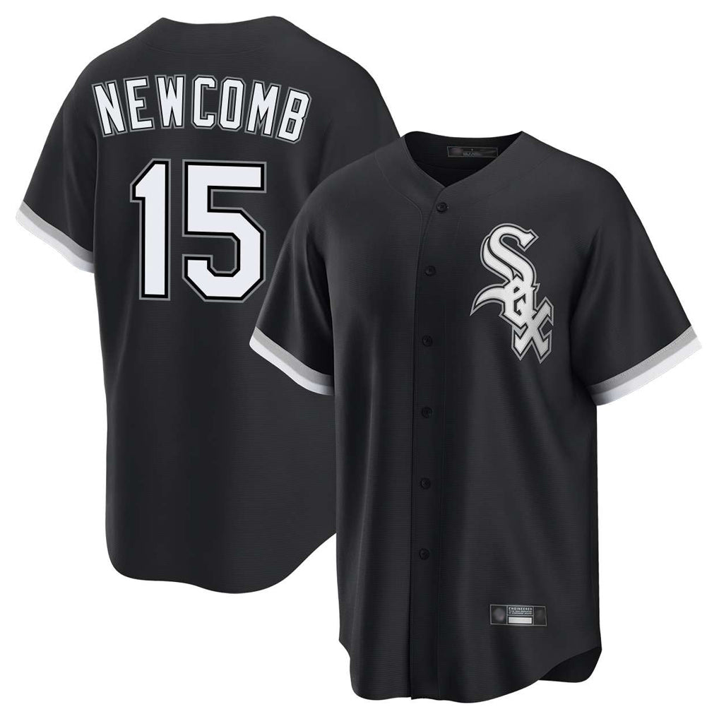 Mdoa C.White Sox #15 Sean Newcomb Player Black Home Game Stitched Jerseys