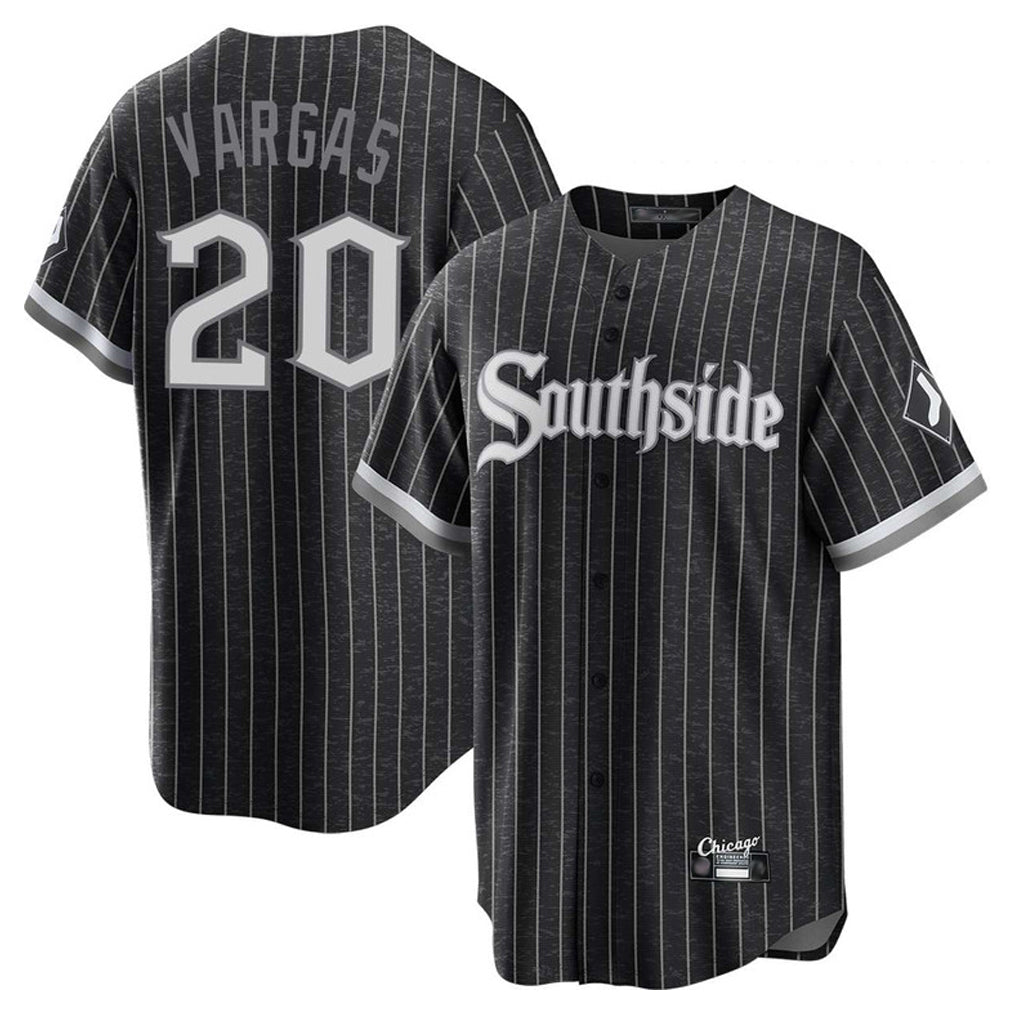 Mdoa C.White Sox #20 Miguel Vargas Player Black City Connect Home Game Stitched Jerseys