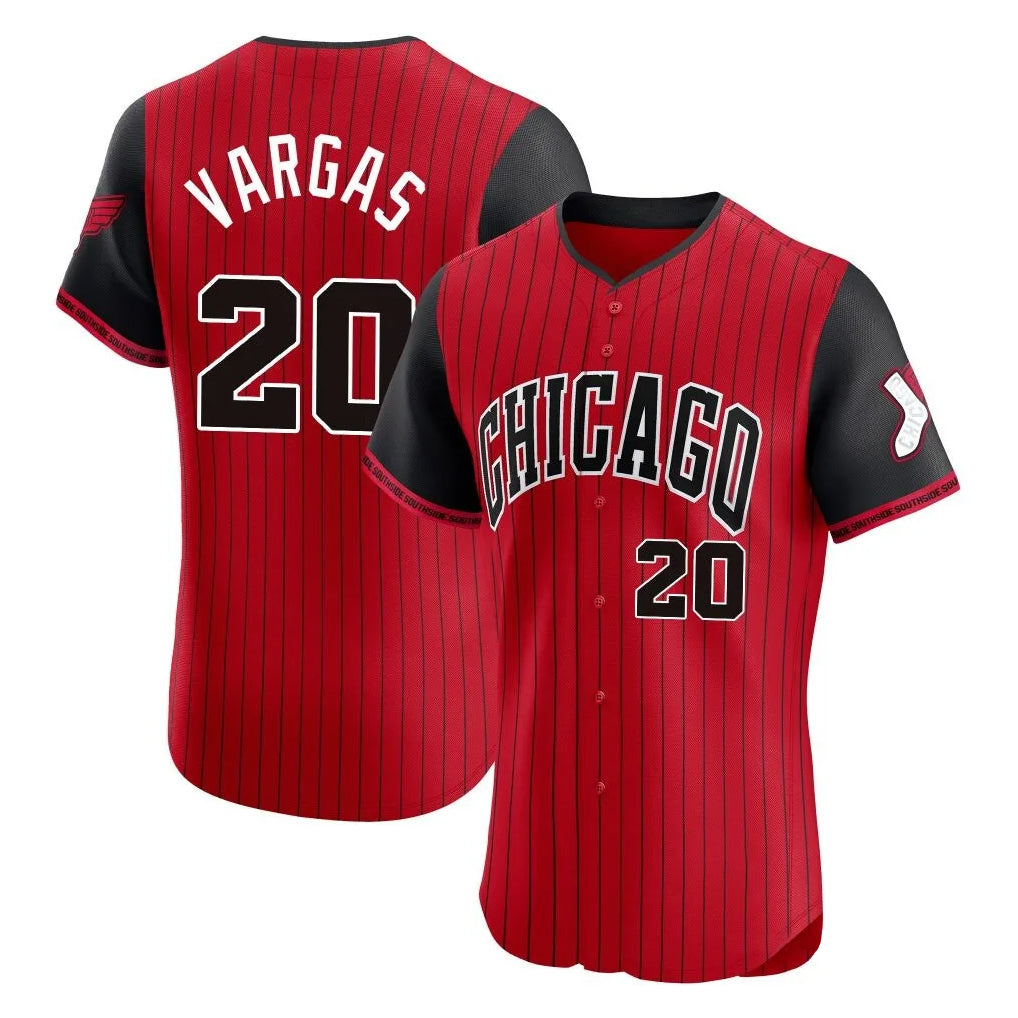 Mdoa C.White Sox #20 Miguel Vargas Player Red City Connect Limited Elite Home Stitched Jerseys
