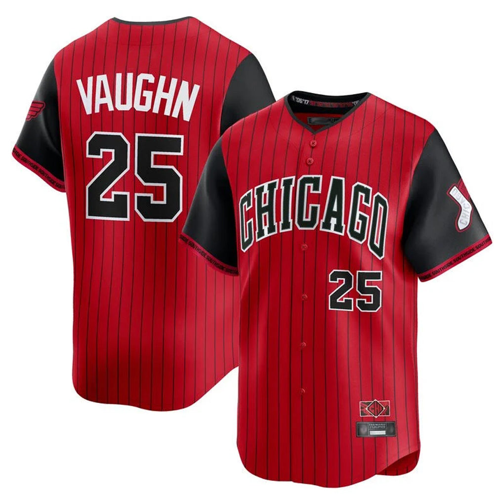 Mdoa C.White Sox #25 Andrew Vaughn Player Red City Connect Limited Home Stitched Jerseys