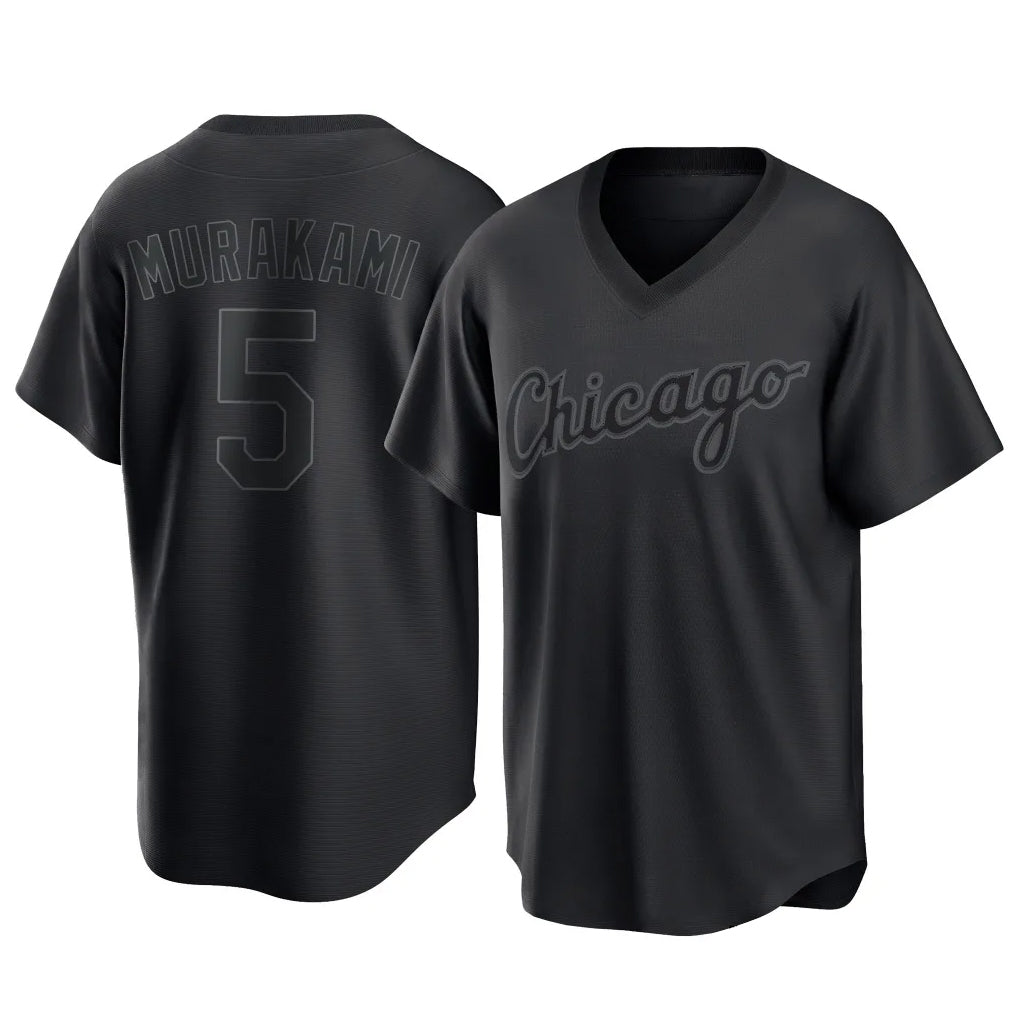 Mdoa C.White Sox #5 Munetaka Murakami Player Black T-shirt Home Game Stitched Jerseys