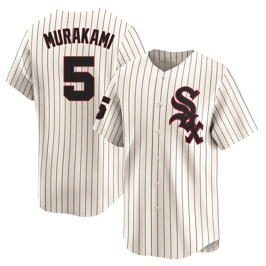 Mdoa C.White Sox #5 Munetaka Murakami Player Cream Cooperstown Collection Limited Home Stitched Jerseys