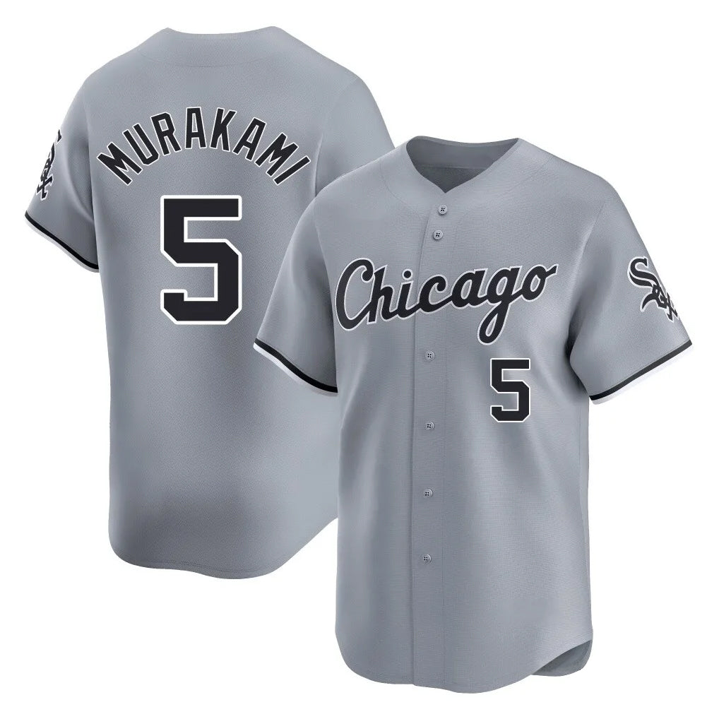 Mdoa C.White Sox #5 Munetaka Murakami Player Gray Road Limited Home Stitched Jerseys