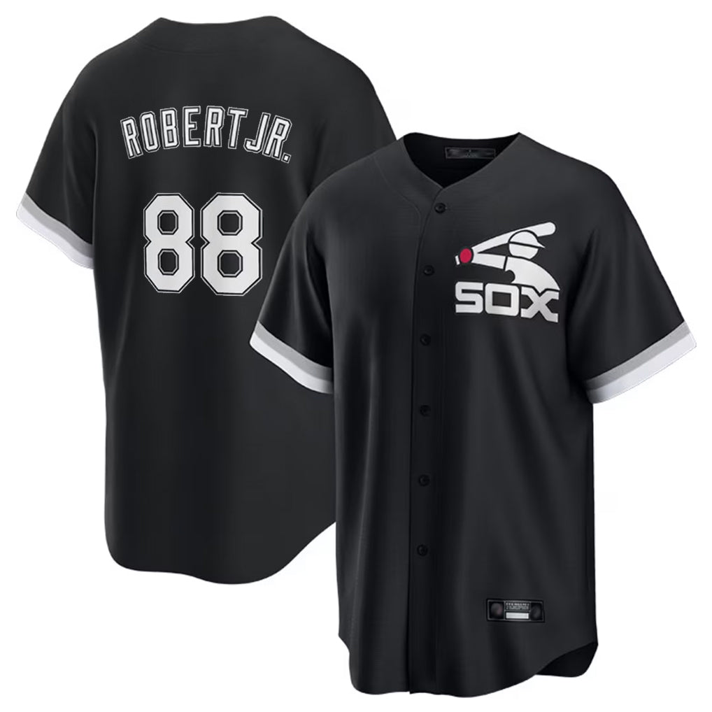 Mdoa C.White Sox #88 Luis Robert Jr Player Black Spring Training Game Stitched Jerseys