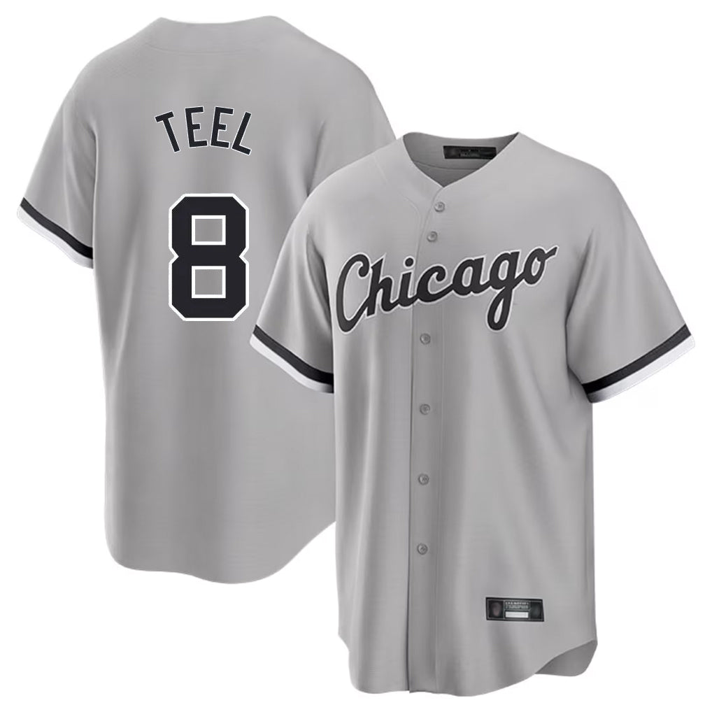 Mdoa C.White Sox #8 Kyle Teel Player Gray Home Game Stitched Jerseys
