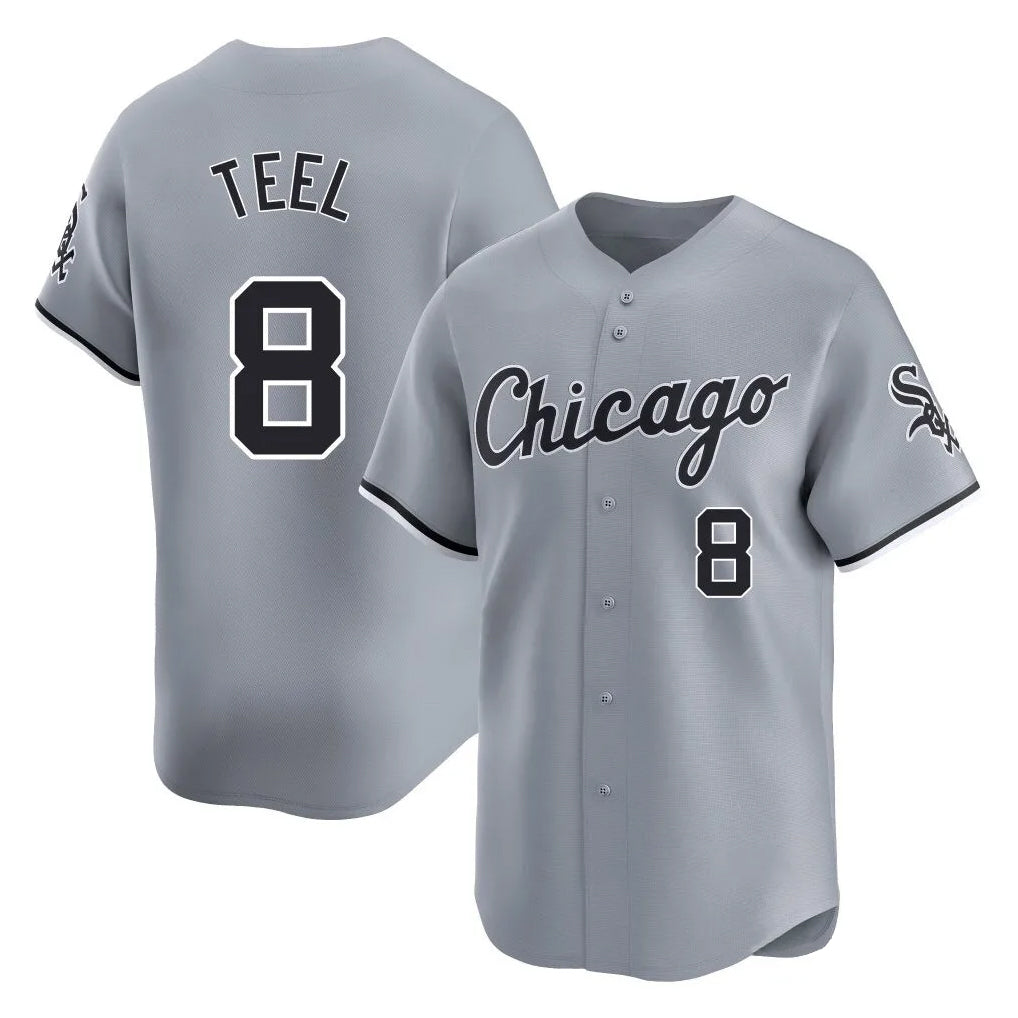 Mdoa C.White Sox #8 Kyle Teel Player Gray Road Limited Home Stitched Jerseys