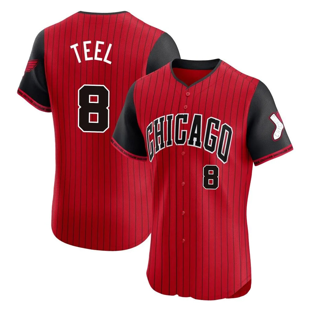 Mdoa C.White Sox #8 Kyle Teel Player Red City Connect Limited Elite Home Stitched Jerseys