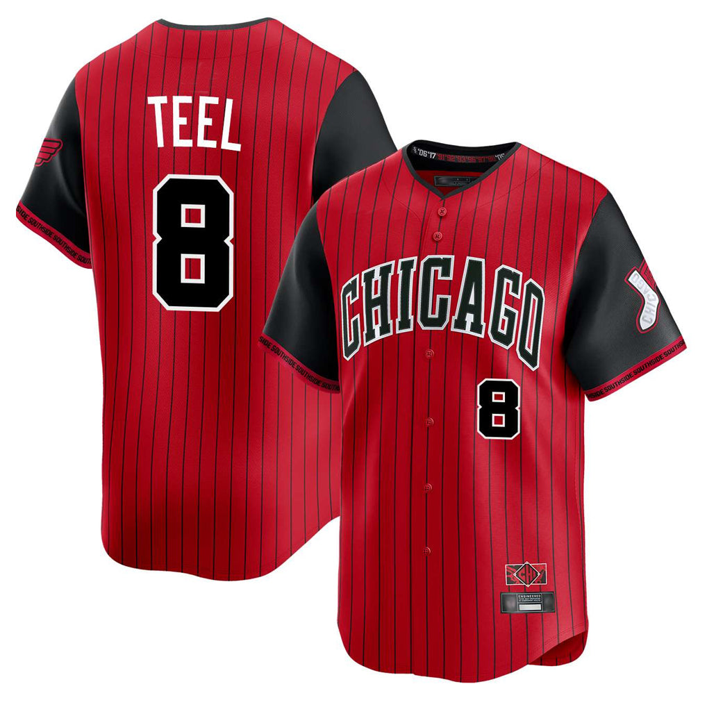 Mdoa C.White Sox #8 Kyle Teel Player Red City Connect Limited Home Stitched Jerseys