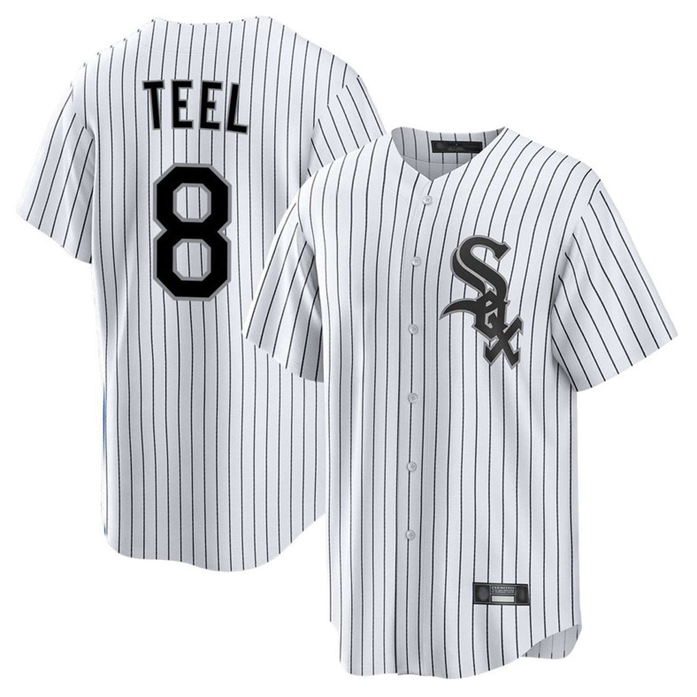 Mdoa C.White Sox #8 Kyle Teel Player White Stripe Home Game Stitched Jerseys
