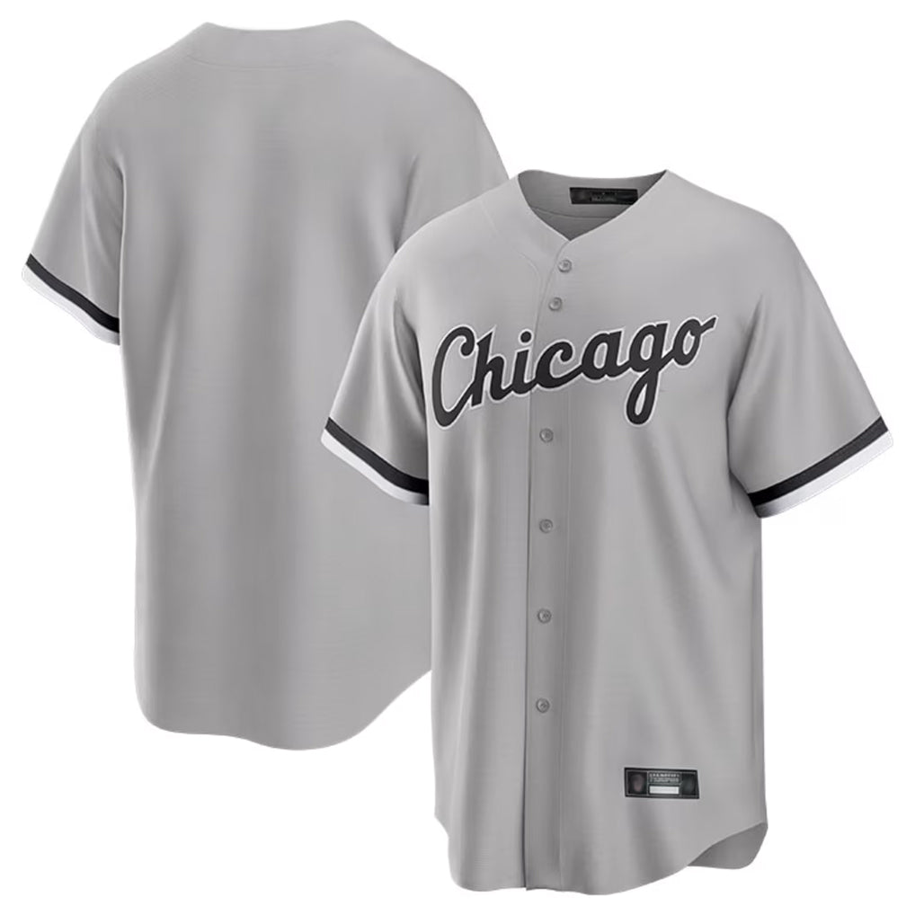 Mdoa C.White Sox ## White Sox Blank Player Gray Home Game Stitched Jerseys