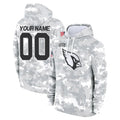 Mdoa Custom A.Cardinals Arctic Camo Salute to Service Limited Hoodie Any Name & Numbers Stitched Jerseys