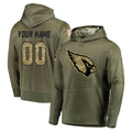 Mdoa Custom A.Cardinals Olive Salute to Service Limited Hoodie Any Name & Numbers Stitched Jerseys