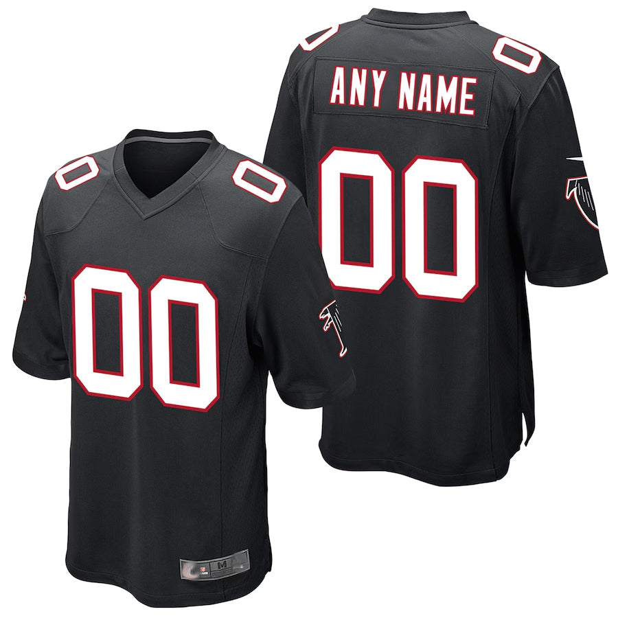 Mdoa Custom A.Falcons Black Alternate Game Stitched Jerseys