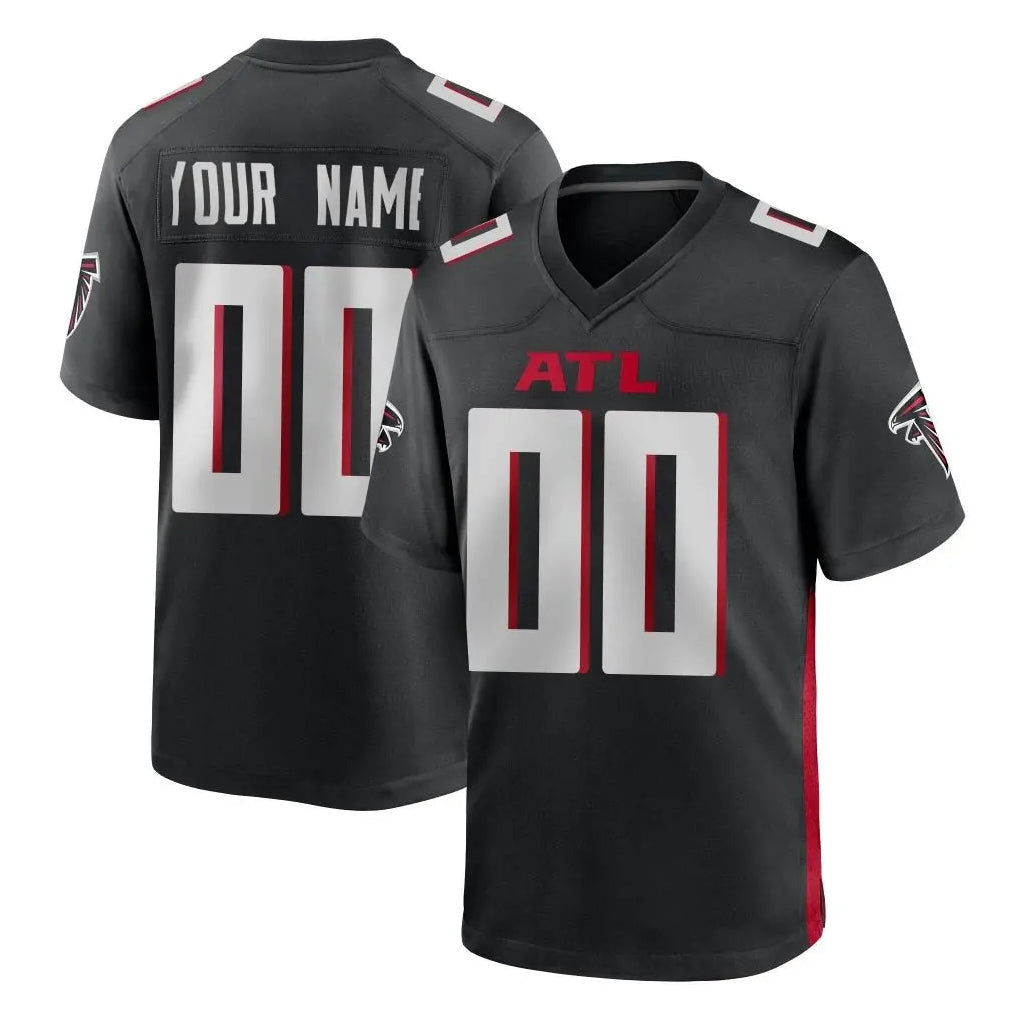 Mdoa Custom A.Falcons Black Home Game Any Name & Numbers Stitched Jerseys
