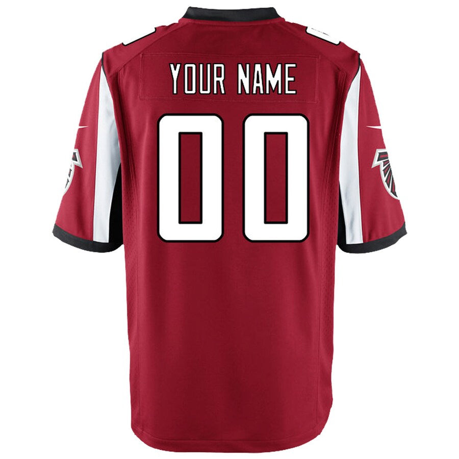 Mdoa Custom A.Falcons Red Game Stitched Jerseys