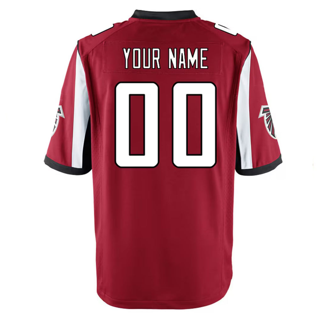 Mdoa Custom A.Falcons Red Home Game Any Name & Numbers Stitched Jerseys
