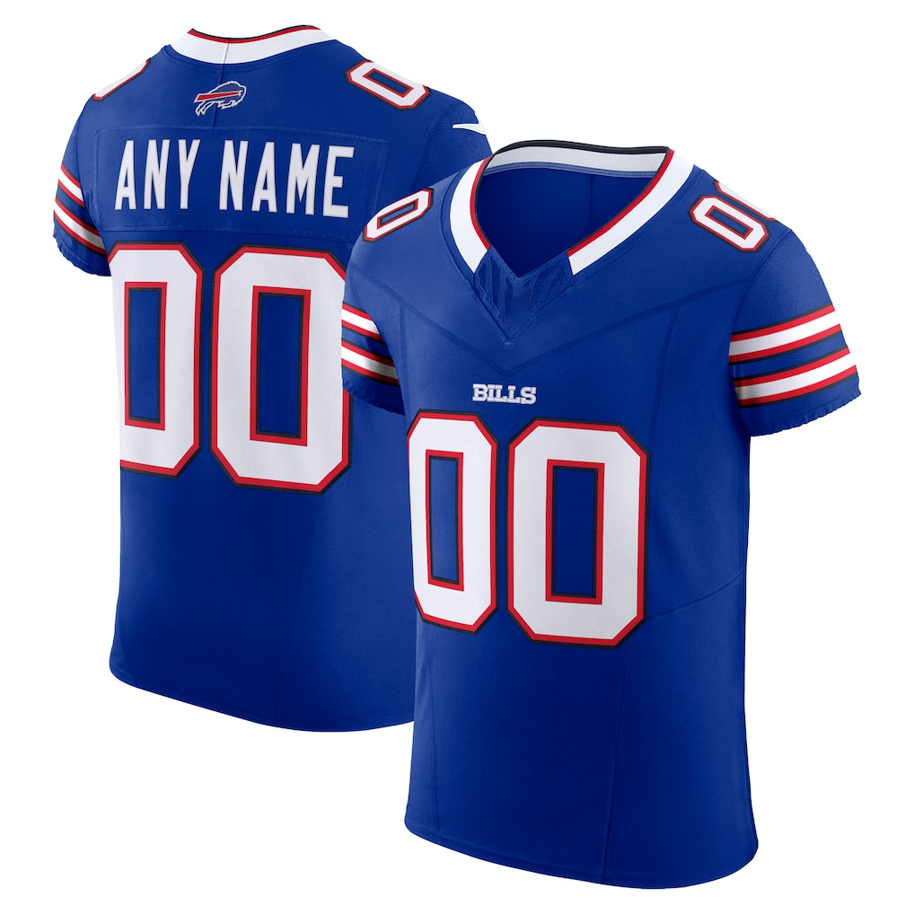 Mdoa Custom B.Bills Royal Vapor F.U.S.E. Elite Stitched Jerseys