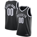 Mdoa Custom B.Nets Black 202021 Swingman Jerseys - Icon Edition