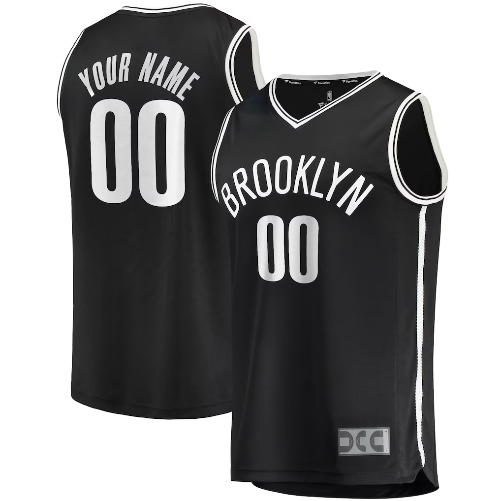 Mdoa Custom B.Nets Black Fast Break Jerseys - Statement Edition