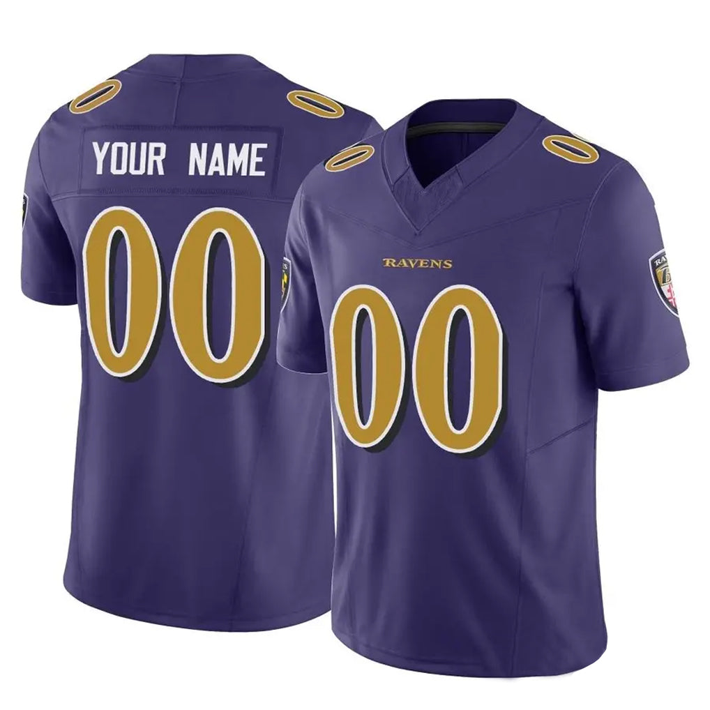 Mdoa Custom B.Ravens Purple Vapor F.U.S.E. Limited Game Any Name & Numbers Stitched Jerseys