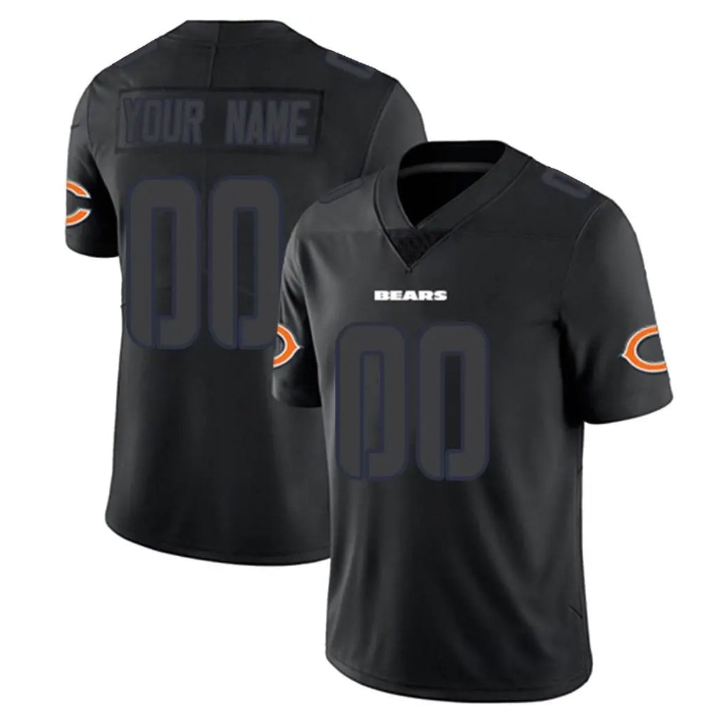 Mdoa Custom C.Bears Black Impact Limited Game Any Name & Numbers Stitched Jerseys