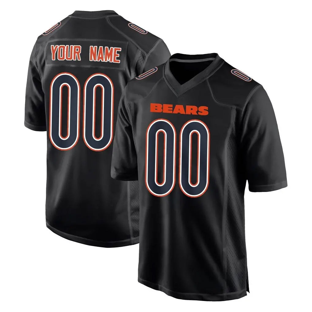 Mdoa Custom C.Bears Carbon Black Fashion Game Any Name & Numbers Stitched Jerseys