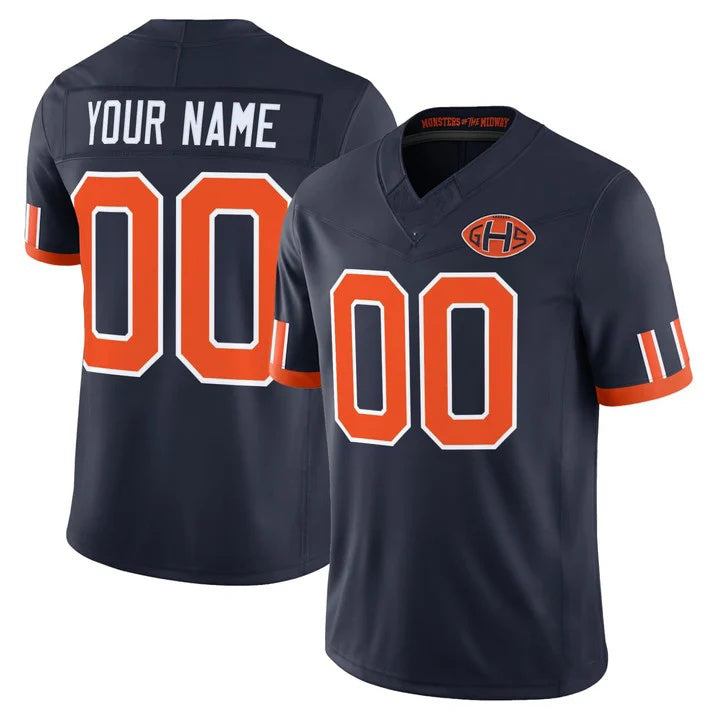 Mdoa Custom C.Bears Navy Rivalries Jersey - All Stitched