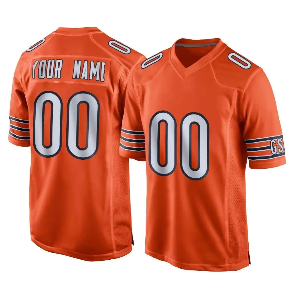 Mdoa Custom C.Bears Orange Home Game Any Name & Numbers Stitched Jerseys