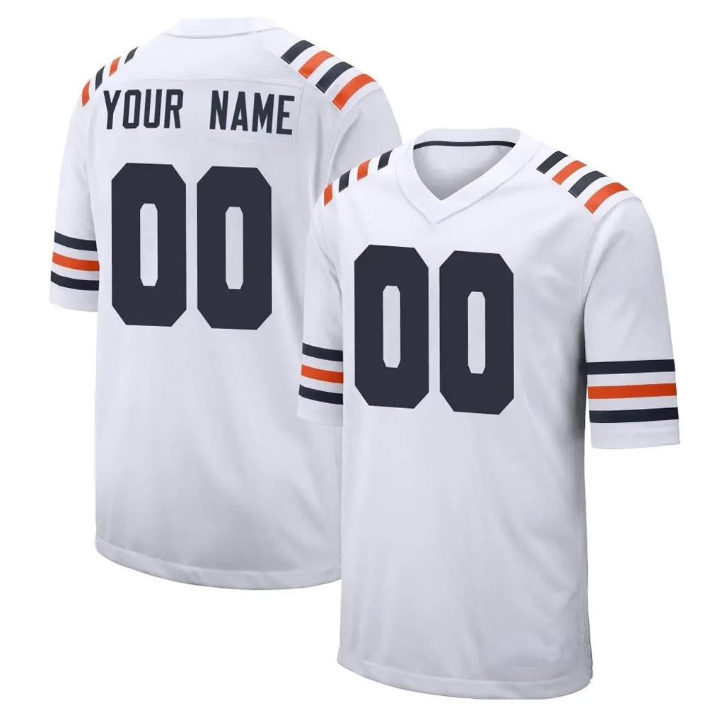 Mdoa Custom C.Bears White Classic Home Game Any Name & Numbers Stitched Jerseys