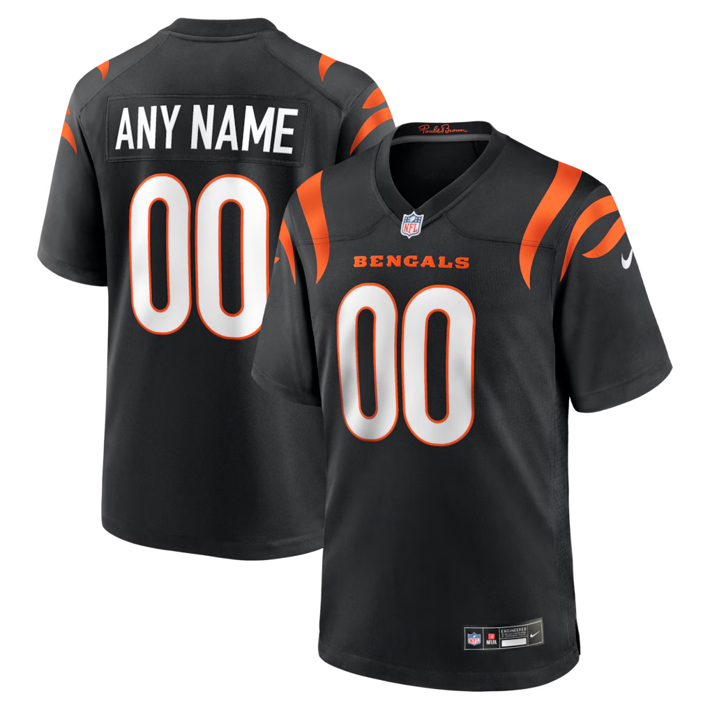 Mdoa Custom C.Bengals Black Game Stitched Jerseys