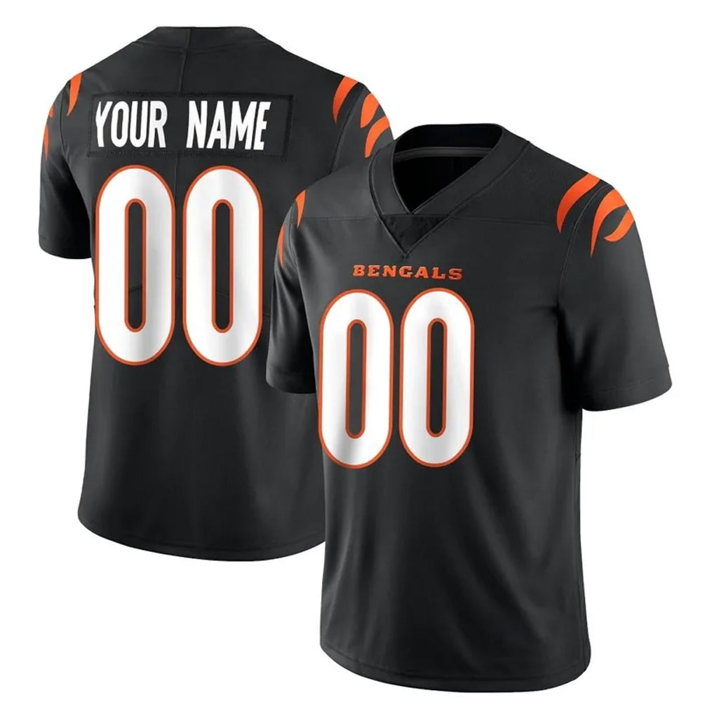 Mdoa Custom C.Bengals Black Vapor Untouchable Limited Home Game Any Name & Numbers Stitched Jerseys