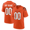 Mdoa Custom C.Bengals Orange Alternate Game Stitched Jerseys