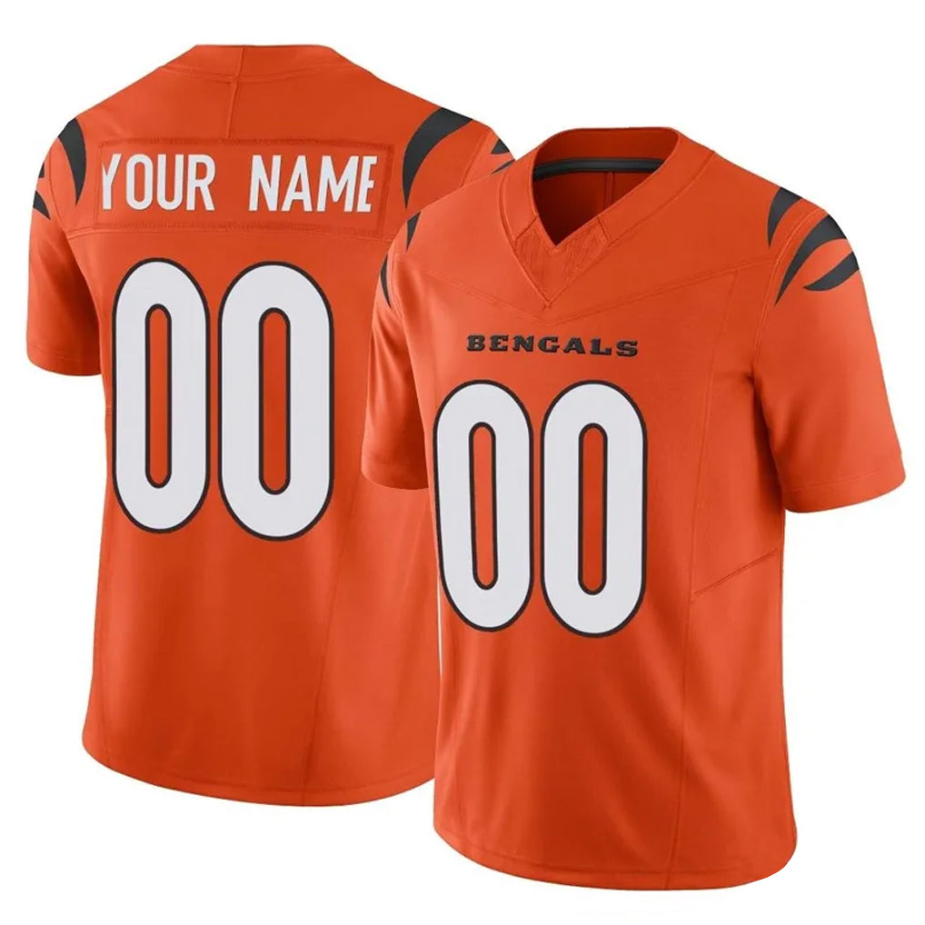 Mdoa Custom C.Bengals Orange Vapor F.U.S.E. Limited Home Game Any Name & Numbers Stitched Jerseys