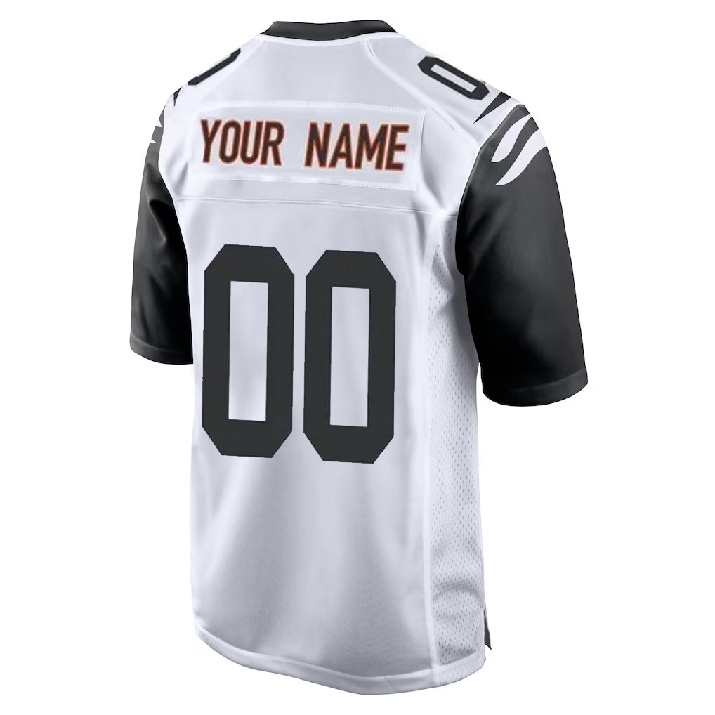 Mdoa Custom C.Bengals White Alternate Home Game Any Name & Numbers Stitched Jerseys