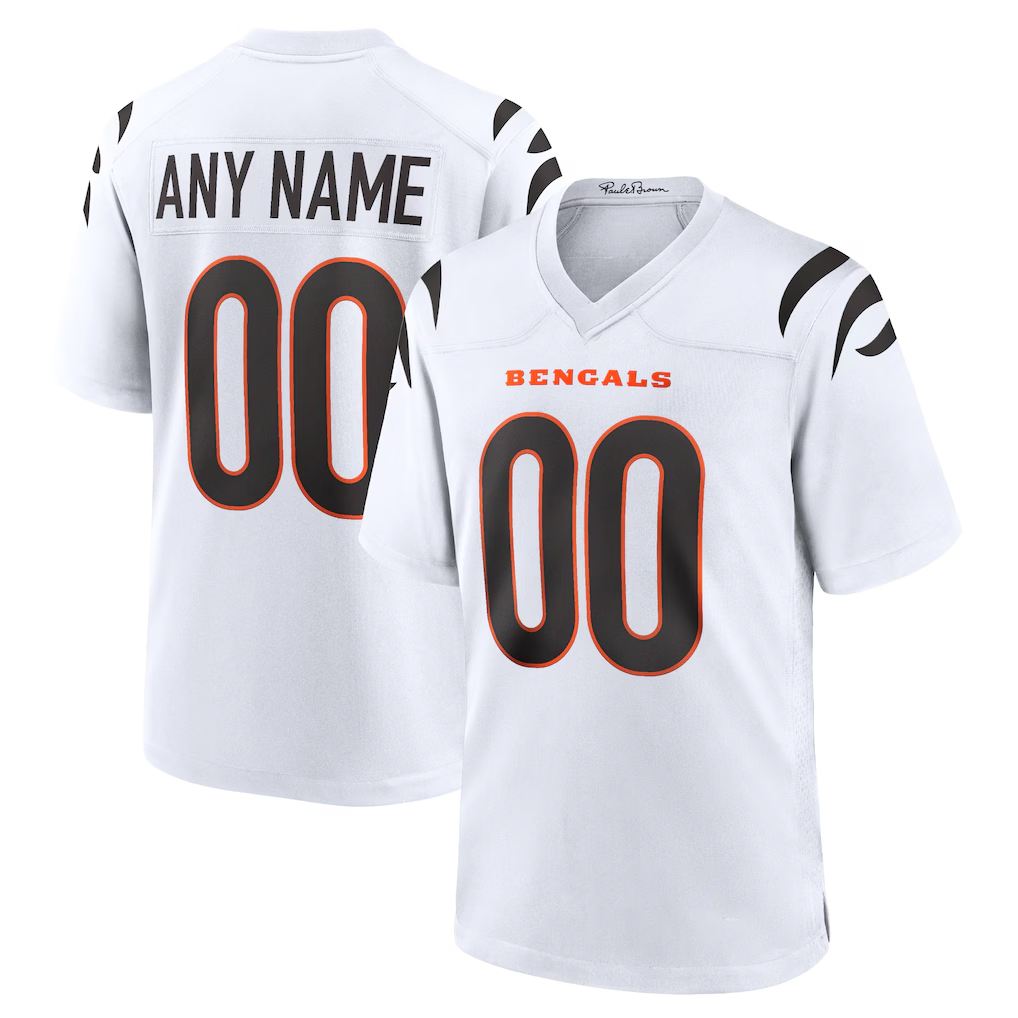 Mdoa Custom C.Bengals White Game Stitched Jerseys