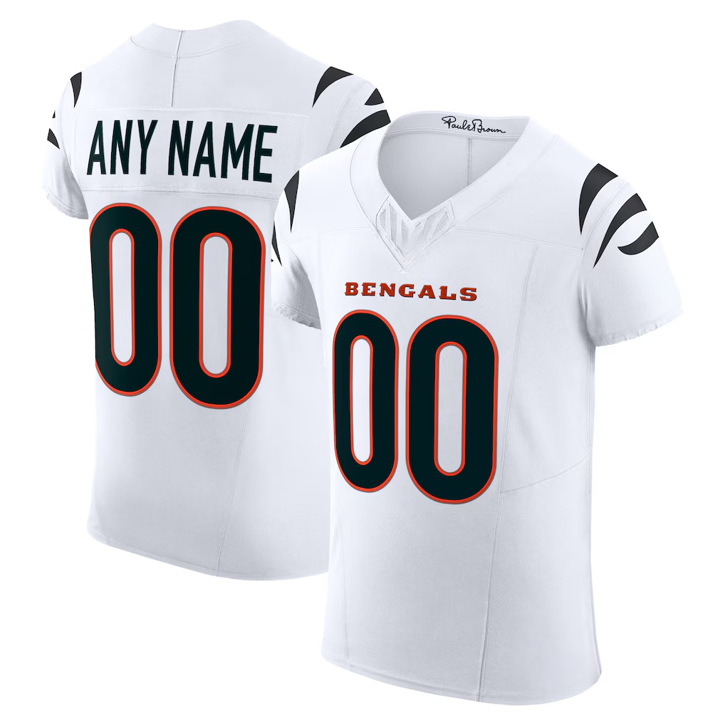 Mdoa Custom C.Bengals White Vapor F.U.S.E. Elite Stitched Jerseys