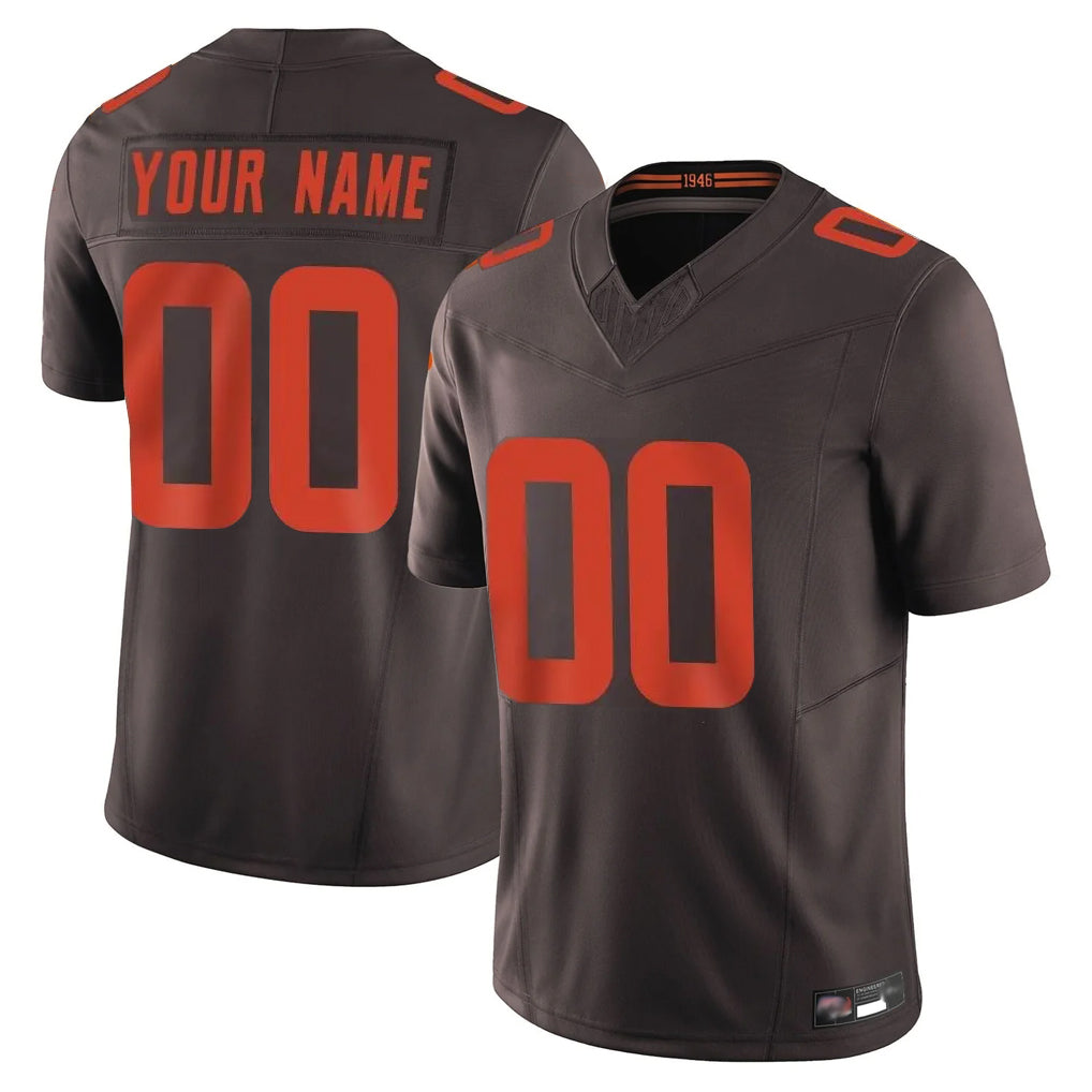 Mdoa Custom C.Browns Brown Limited Vapor F.U.S.E. Alternate Game Any Name & Numbers Stitched Jerseys