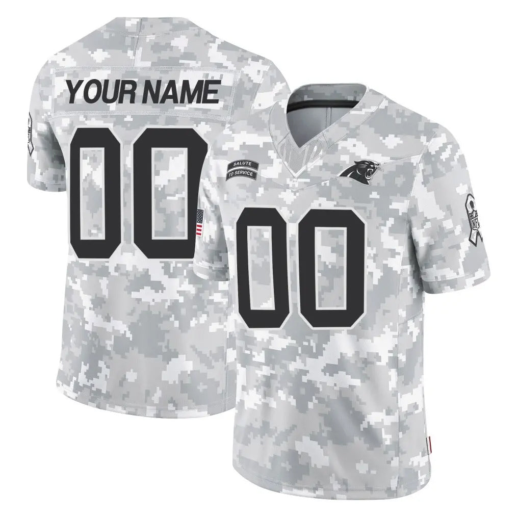Mdoa Custom C.Panthers Arctic Camo Salute to Service Limited Game Any Name & Numbers Stitched Jerseys