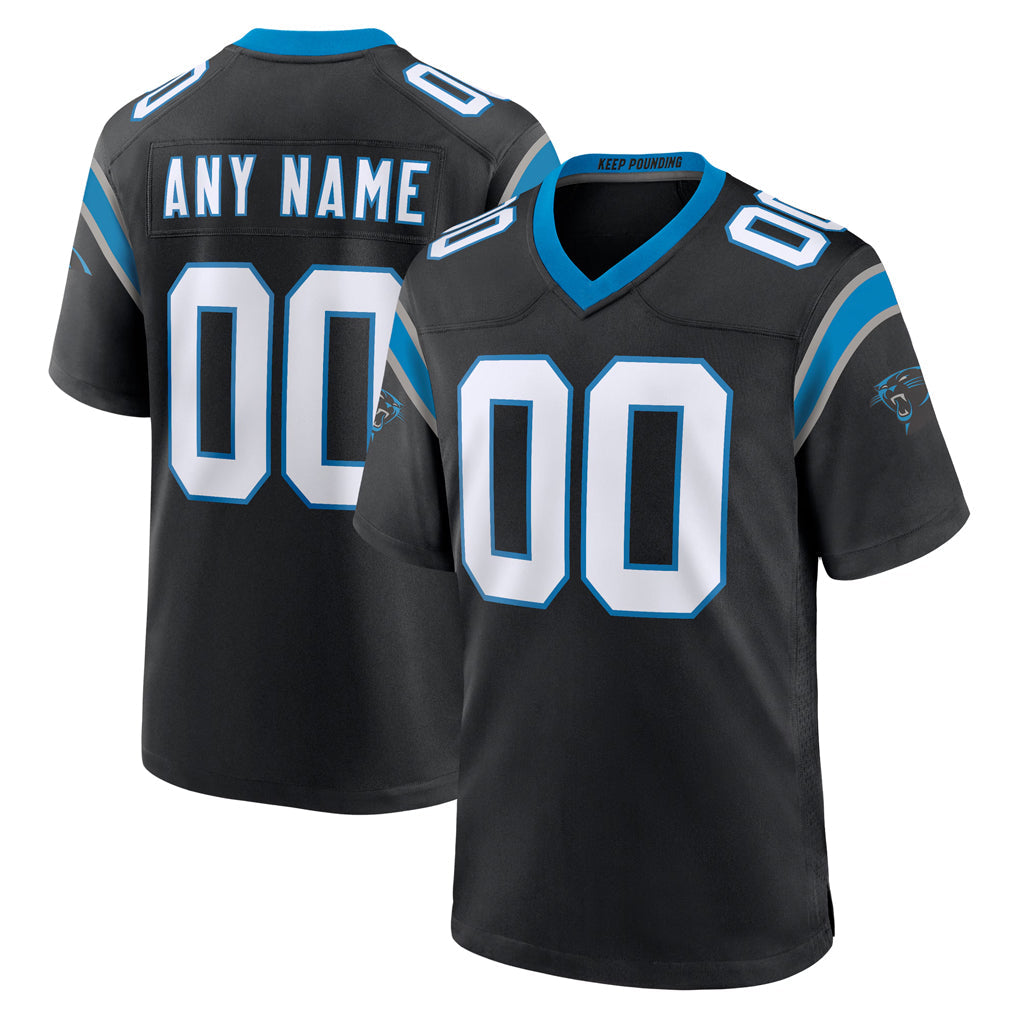 Mdoa Custom C.Panthers Black Home Game Any Name & Numbers Stitched Jerseys